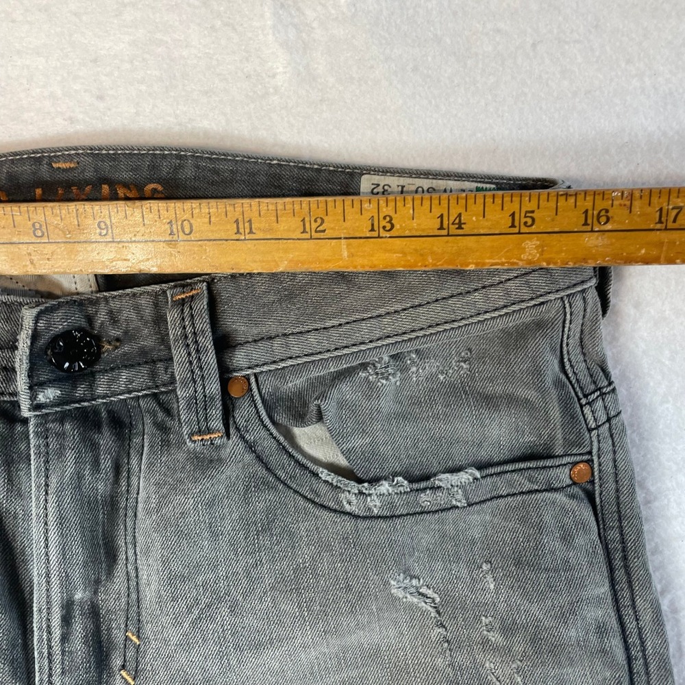 Diesel Men's Slim Straight Jeans in Charcoal Gray - Picture 8 of 14